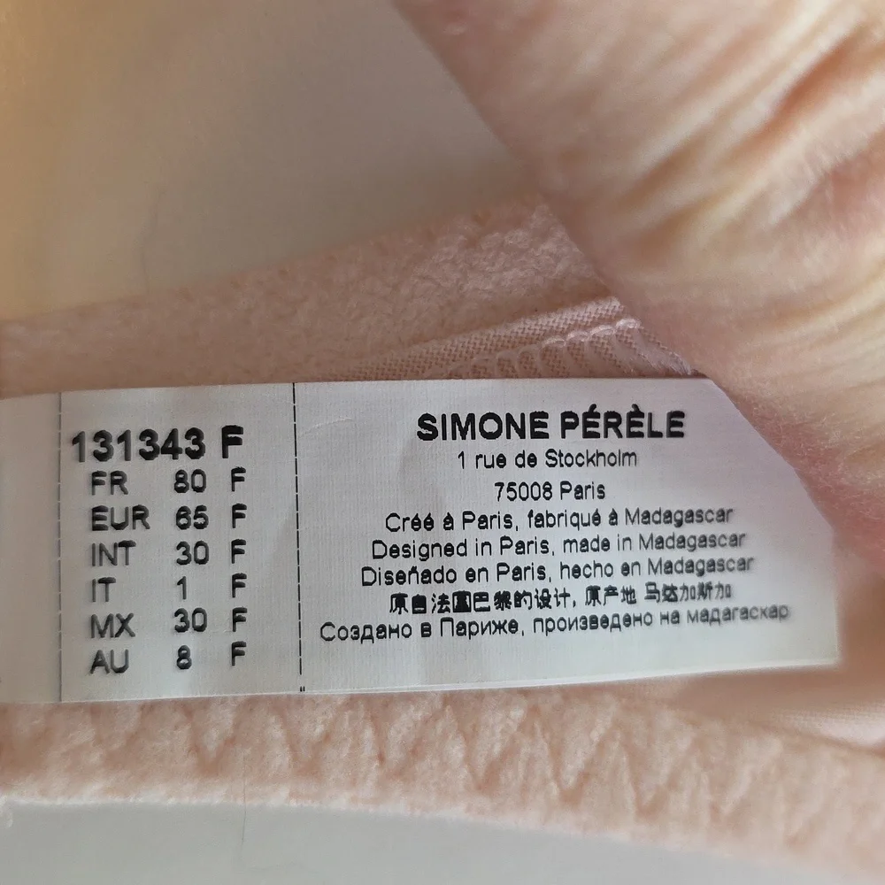 Simone Perele Andora 3D Demi Bra Peau Rose INT Size 30 F - Picture 11 of 14